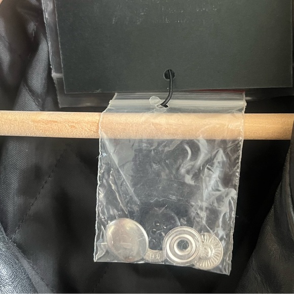 NWT BLK DNM Motorcycle Jacket. Black. Size Large. - Picture 2 of 10